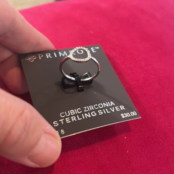 Primrose sterling silver cz ring new - Picture 5 of 7